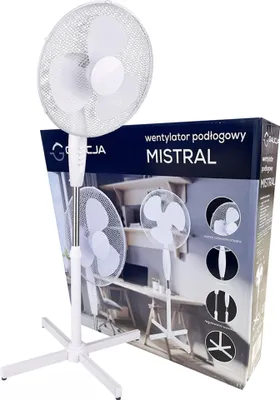 Zdjęcie produktu dla Wentylator Podłogowy Mistral Z Oscylacją I Regulacja Nadmuchu