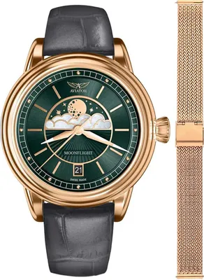 Obrázok produktu pre Dámske hodinky Aviator V.1.33.2.263.4GM-SET rose gold