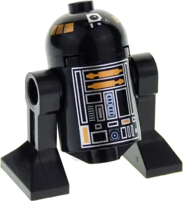 Produktbild von 1x Lego Minifigur Star Wars Episode 4/5/6 Droide R2-D5 schwarz 6211 30362 sw0155