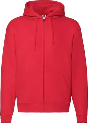 Produktbild von Fruit of the Loom 62-034-0 | Premium Hooded Sweat-Jacket - Farbe: Red - Größe: M