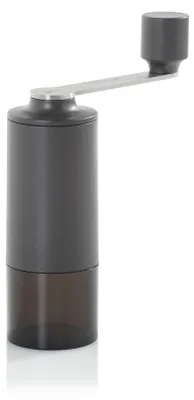 Obrázok produktu pre Kávomlynček AdHoc Moro, farba: drak grey, mlynček: CeraCutXL® keramický, materiál: plast/nerezová oceľ, priemer: 5,6 cm, výška: 18,8 cm, vrátane ručnej kľuky s priemerom 14 cm