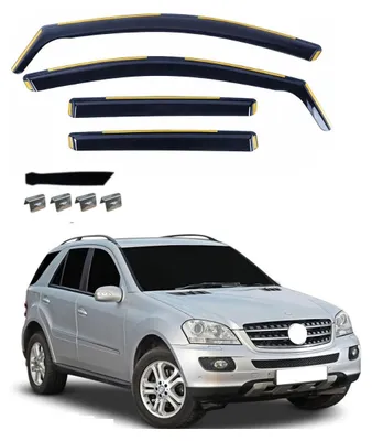 Image de Kit de 4 déflecteurs de vent pour Mercedes-Benz ML W164 (2005–2011)