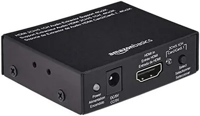 Produktbild von 4K@30Hz HDMI-zu-HDMI- und Audio-Extractor-Konverter (RCA-Stereo oder Spdif), schwarz