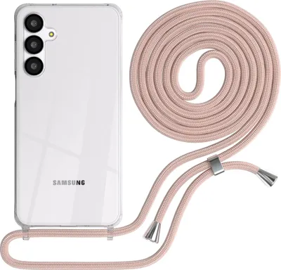 Produktbild von EAZY CASE Handykette mit Hülle für Samsung Galaxy A16 Backcover Handykette, zum Umhängen in Gold