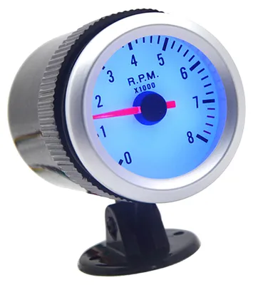 Obrázok produktu pre Otáčkomer s držiakom pre automobily, 2" (52 mm), 0–8000 ot./min., modré LED osvetlenie