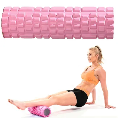 Produktbild von Faszienrolle Schaumstoffrolle Yogarolle - 30 x 9,5 x 9,5 cm - EVA-Schaumstoff - Rosa