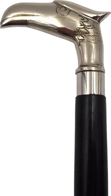 Produktbild von Faltbarer Spazierstock aus Holz mit Adlerkopf - DNU-013A