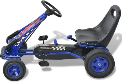 Produktbild von vidaXL Pedal Go-Kart mit verstellbarem Sitz Blau