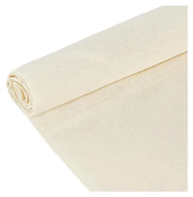 Produktbild von 5M x 1,6M Baumwoll-Musselin Stoff Floral Weiß für Nähen und Dekorationsprojekte