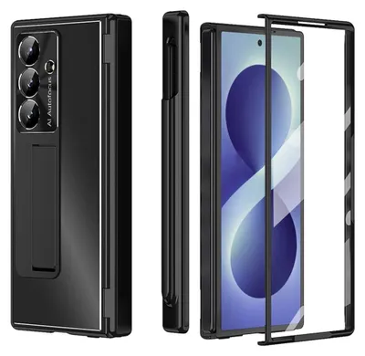 Image de Coque de protection + film de protection en verre trempé 9H + stylet pour Samsung Galaxy Z Fold8 Ultra, protection intégrale