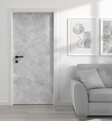 Produktbild von Türtapete Türposter Türfolie selbstklebend Beton in Marmor Optik Folie