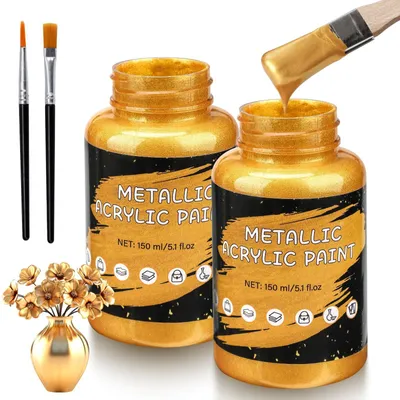 Immagine prodotto di Pittura acrilica dorata da 300 ml per progetti creativi