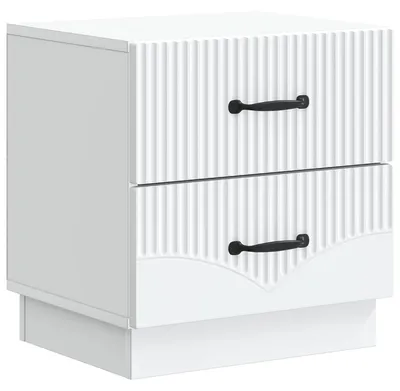 Image de Cabinet de chevet Blanc 43 x 34,5 x 44,5 cm Bois d'ingénierie