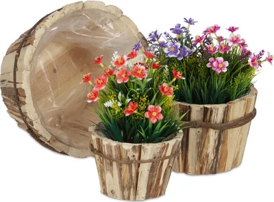 Produktbild von relaxačné drevené kvetináče v 3 veľkostiach