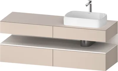 Produktbild von DURAVIT QA4778084910010 QTG KWTU WH Ek. 1600x550x600 Tp. Mt.
