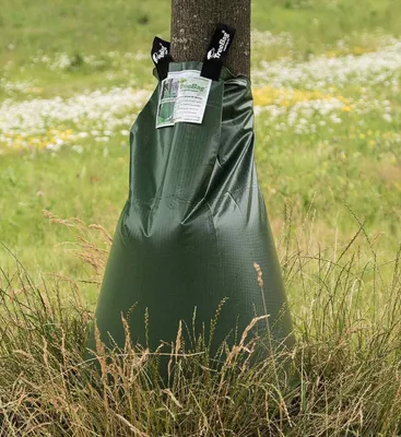 Produktbild von treebag 5 Stück PVC Bewässerungssack, Bewässerungsbeutel/Wassersack für Bäume, aus PVC Farbe: Grün