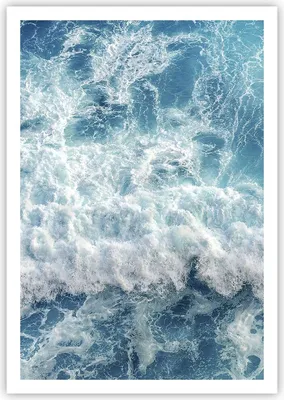 Produktbild von Poster - Poster ohne Rahmen - Meer Welle Ozean - 70x100 cm - Wand Bild - Wanddeko - Wandbilder - Kunstposter - Wandposter - Bilder - Kunstdruck - Wanddekoration - Wandbild - P2XPA70x100-4067