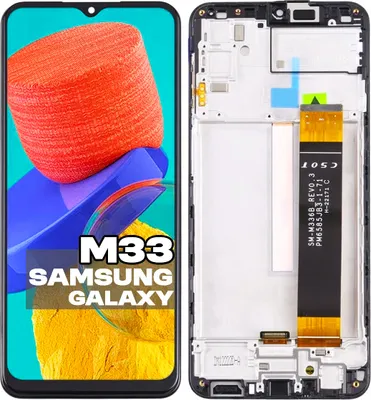 Produktbild von Original LCD-Touchscreen-Display für Samsung Galaxy M33 mit Blende