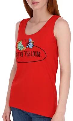 Produktbild von Fruit of the Loom ärmelloses Damen T-Shirt mit Vintage-Logo
