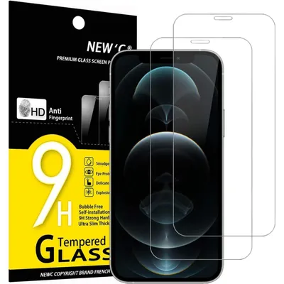 Produktbild von Displayschutzfolie 2 Stück für iPhone 12 Pro Max 6,7 Zoll Panzerglas 9H Härte HD Ultra-klar