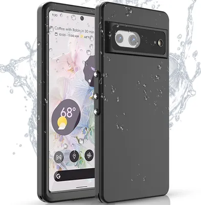 Immagine prodotto di Custodia impermeabile per Google Pixel 7, resistente alla polvere e alla neve, IP68 custodia protettiva completa con protezione dello schermo integrata nero