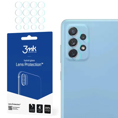 Produktbild von 3mk Hybridglas Lens Protection für Samsung Galaxy A72 4G Kamera Objektiv Kameralinse 0,16mm 6H (4 Stück)