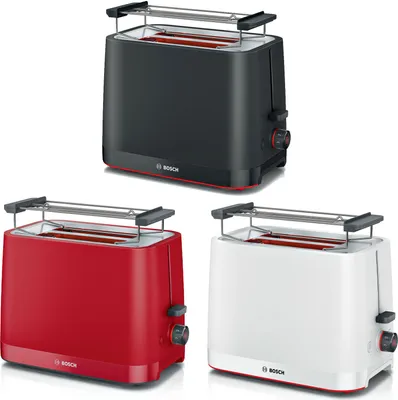Produktbild von Bosch TAT3M124, 2 Scheibe(n), Rot, Kunststoff, Drehregler, 950 W, 220 - 240 V