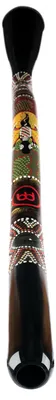 Produktbild von Meinl Percussion Synthetic Series Didgeridoo - 51 Zoll / 130 cm S-Form Didgeridoo - C Stimmung - Kunststoff, Mehrfarbig (SDDG2-BK)