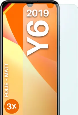 Produktbild von moex® 3x Schutzfolie kompatibel mit Huawei Y6 (2019) - Displayschutzfolie Anti Reflex Folie, Matt