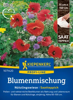 Produktbild von Kiepenkerl Saatteppich Nützlingswiese 1 Stück a 15 x 150 cm