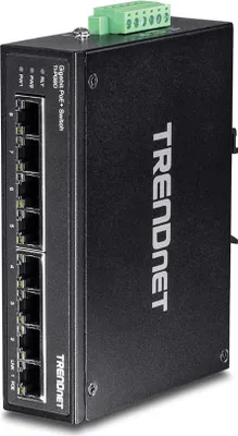 Immagine prodotto di TrendNet TI-PG80 TRENDnet Industrie Switch 8 Port Gbit Unman. L2 PoE+ Metall