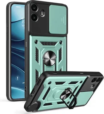 Produktbild von Hülle für Nothing CMF Phone 1 - Phonesta CamShield Back Cover mit Kamera-Slider - Grün