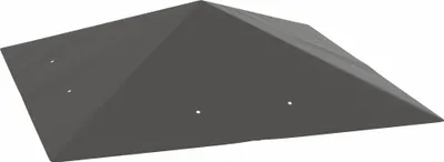 Produktbild von Ersatzdach für Pavillon 3 x 3 m wasserabweisend Pavillondach UPF30+ Ersatzbezug Oxford-Stoff, 370 g/m², Grau