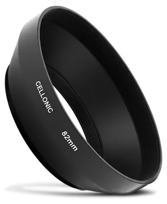 Produktbild von CELLONIC Weitwinkel Gegenlichtblende kompatibel mit Ø 82mm - Filtergewinde Ø 82mm Objektiv Sonnenblende Kamera Streulichtblende Lens Hood