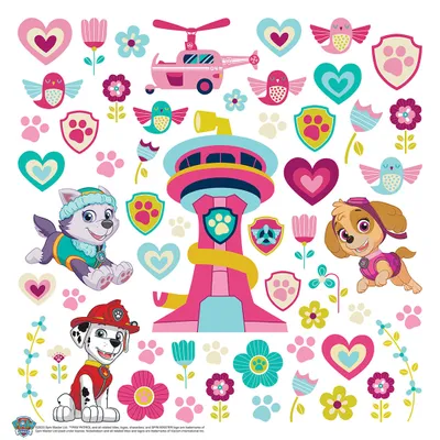 Produktbild von Sanders & Sanders Wandtattoo PAW Patrol Multicolor - 601365 - 30 x 30 cm