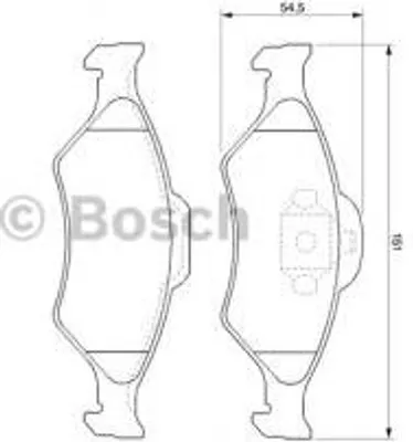 Produktbild von Bosch Bremsbelagsatz, Scheibenbremse  0 986 424 645