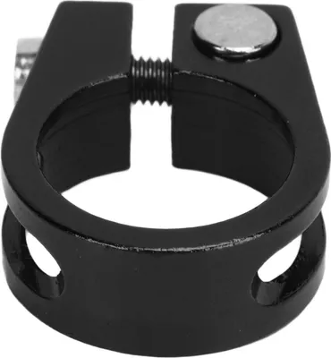 Image de 2pcs Fahrradsitzepfostenklemme Leichte stilvolle rostbezogene Schnellfreisetzungs -Sattelstütze für Fahrrad Schwarz