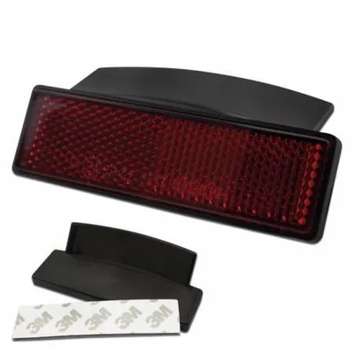 Produktbild von Reflektor Fender rechteckig rot mit Rand
