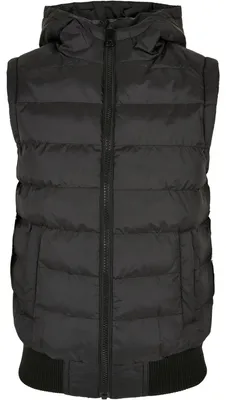 Immagine prodotto di Urban Classics - Gilet con cappuccio per ragazzi TN655 (116) (nero)