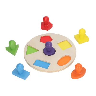 Obrázok produktu pre Drevené tvarové puzzle, drevené tvarové triediace puzzle, tvarové triediace puzzle hračky, vzdelávacie tvarové puzzle, farebné tvarové puzzle, geometrické tvarové dosky
