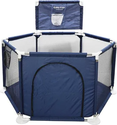 Productafbeelding van Famanu speelbox met basketbalring - 120 x 120 x 66 cm, kan ook als loopfiets gebruikt worden
