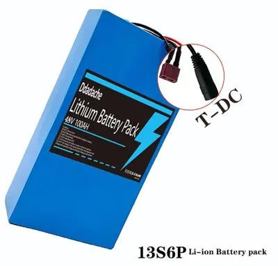 Obrázok produktu pre 18650 lítiovo-iónová batéria – 13S6P, 48V, 100Ah – pre mestské skútre Citycoco – 2000W – integrovaný systém ochrany batérie (BMS) 50A – konektory T a DC