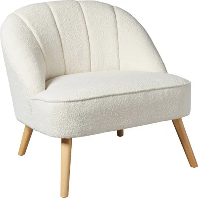 Produktbild von Sessel "naova" bouclette weiß  - Atmosphera créateur d'intérieur