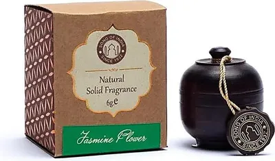 Produktbild von Duftcreme Jasmin im Rosenholzglas – Packung mit 3 Stück – 6 g