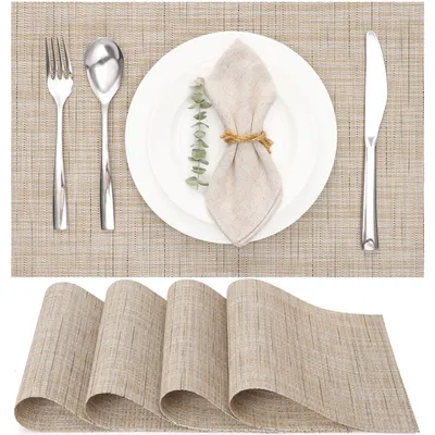Productafbeelding van Tafelsets - Afwasbaar en antislip - Tafelonderleggers voor de eettafel - 45x30 cm
