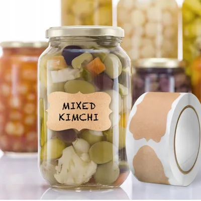 Produktbild von Aufkleber Für Gläser – Selbstklebende Etiketten Für Gewürze Und Konserven, 300 Stück