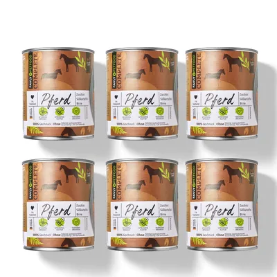 Produktbild von Favly Hundefutter Pferd 6×800g – Nassfutter getreidefrei sensitiv hypoallergen