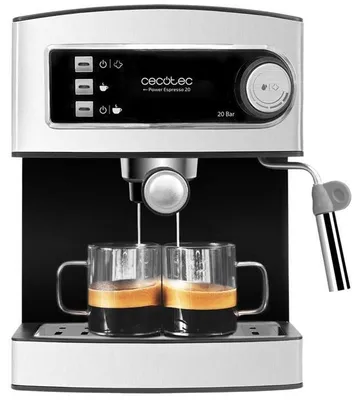 Immagine prodotto di Macchina da caffè - CECOTEC - Power Espresso - 850 W - 20 bar - 1,5 L - Acciaio inossidabile / Nero