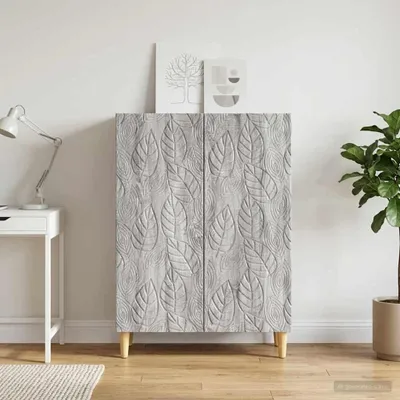 Productafbeelding van vidaXL Dressoir, grijs Sonoma, 66 x 34,5 x 90 cm, houtvezel