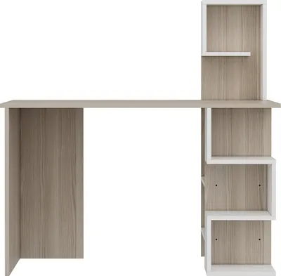 Immagine prodotto di DERONI Scrivania - Scrivania per computer - Postazione di lavoro per ufficio domestico - Camera dei bambini o dei ragazzi dal design moderno (Avola/Bianco)